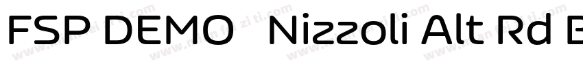 FSP DEMO   Nizzoli Alt Rd Black字体转换